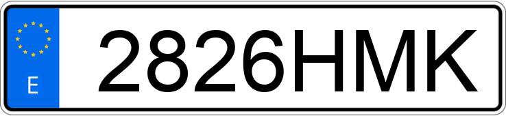 Numer rejestracyjny 2826HMK posiada VOLVO V40