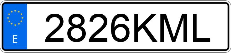 Numer rejestracyjny 2826KML posiada MERCEDES C (205)