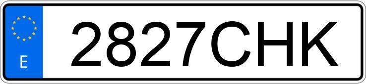 Numer rejestracyjny 2827CHK posiada PEUGEOT PARTNER