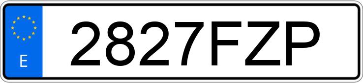 Numer rejestracyjny 2827FZP posiada MAZDA MAZDA2