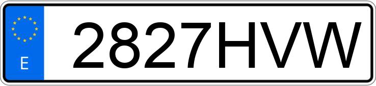 Numer rejestracyjny 2827HVW posiada PEUGEOT 208