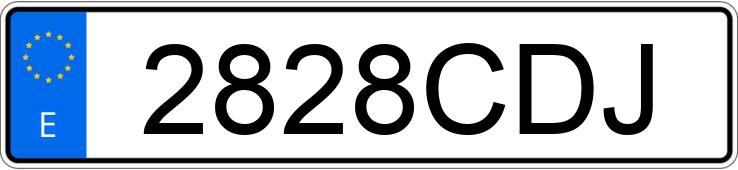 Numer rejestracyjny 2828CDJ posiada SEAT IBIZA