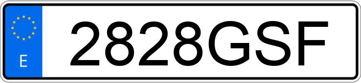 Numer rejestracyjny 2828GSF posiada PEUGEOT 308