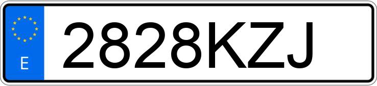 Numer rejestracyjny 2828KZJ posiada PEUGEOT PARTNER Numer rejestracyjny 2828KZJ posiada PEUGEOT PARTNER