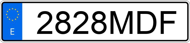 Numer rejestracyjny 2828MDF posiada MAZDA CX-30