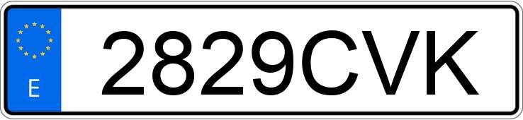 Numer rejestracyjny 2829CVK posiada OPEL MERIVA