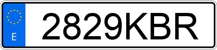 Numer rejestracyjny 2829KBR posiada MERCEDES VITO