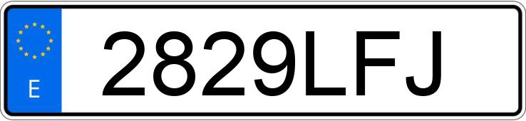 Numer rejestracyjny 2829LFJ posiada SEAT LEON