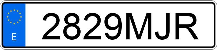 Le numéro d’enregistrement 2829MJR a VOLKSWAGEN GOLF
