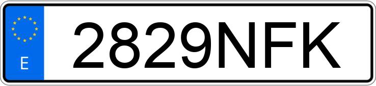 Numer rejestracyjny 2829NFK posiada KYMCO AGILITY S