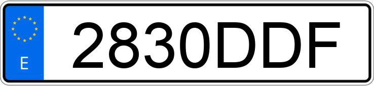 Numer rejestracyjny 2830DDF posiada MERCEDES C (203)