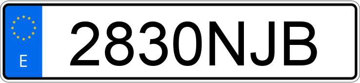 Numer rejestracyjny 2830NJB posiada PEUGEOT 208