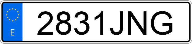 Numer rejestracyjny 2831JNG posiada CITROEN JUMPY