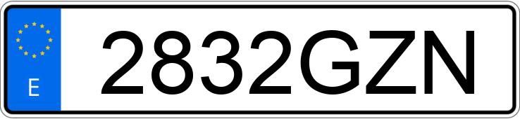 Numer rejestracyjny 2832GZN posiada PEUGEOT BOXER Numer rejestracyjny 2832GZN posiada PEUGEOT BOXER