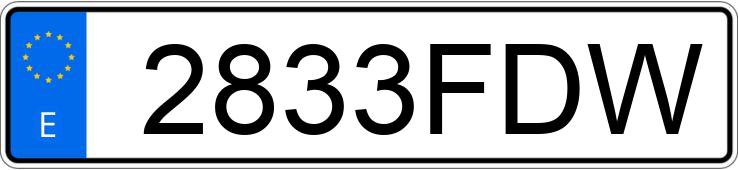 Il numero di registrazione 2833FDW ha PORSCHE CAYMAN Il numero di registrazione 2833FDW ha PORSCHE CAYMAN