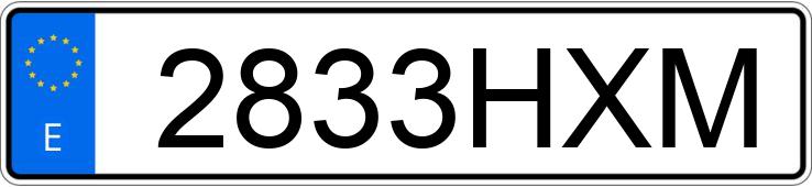 Numer rejestracyjny 2833HXM posiada AUDI A3 SPORTBACK Numer rejestracyjny 2833HXM posiada AUDI A3 SPORTBACK