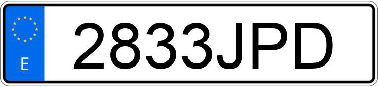 Numer rejestracyjny 2833JPD posiada PEUGEOT 3008