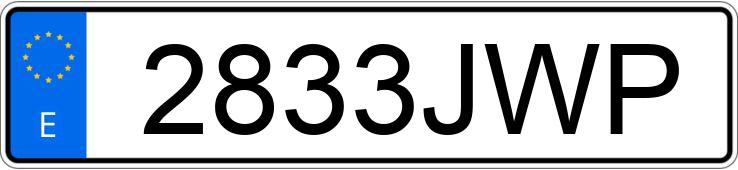 Numer rejestracyjny 2833JWP posiada PEUGEOT 308 CONFORT 1.6 HDI 90