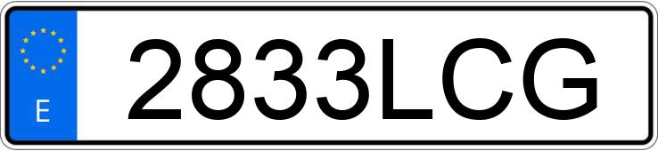 Numer rejestracyjny 2833LCG posiada TOYOTA PRIUS+