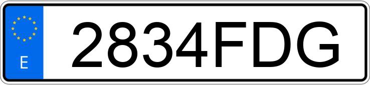 Numer rejestracyjny 2834FDG posiada SEAT LEON