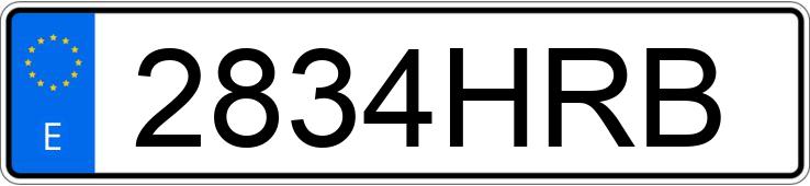 Numer rejestracyjny 2834HRB posiada KIA SPORTAGE