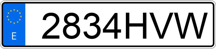 Numer rejestracyjny 2834HVW posiada PEUGEOT 208