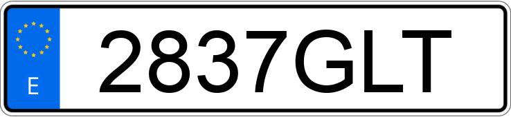 Die Registrierungsnummer 2837GLT hat PEUGEOT 308
