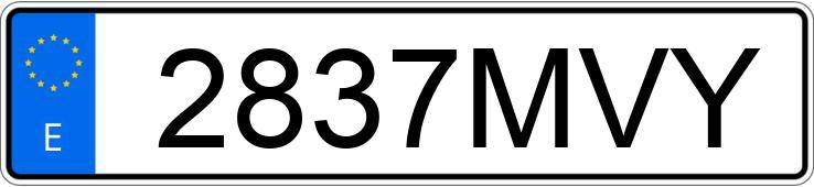 Numer rejestracyjny 2837MVY posiada FORD EXPLORER