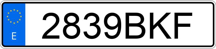 Numer rejestracyjny 2839BKF posiada FORD MONDEO