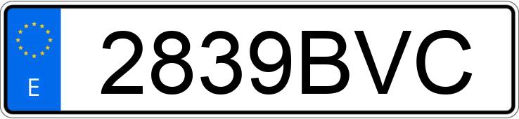Registreringsnummeret 2839BVC har CITROEN XSARA