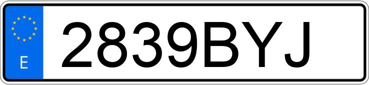 Numer rejestracyjny 2839BYJ posiada BMW SERIE 3 Numer rejestracyjny 2839BYJ posiada BMW SERIE 3