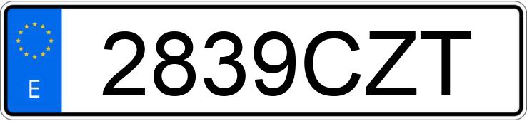 Numer rejestracyjny 2839CZT posiada CITROEN JUMPER Numer rejestracyjny 2839CZT posiada CITROEN JUMPER