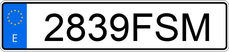 Numer rejestracyjny 2839FSM posiada VOLKSWAGEN MULTIVAN