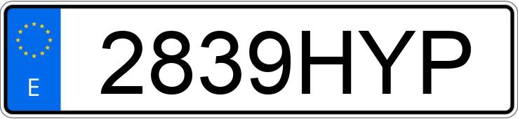 Numer rejestracyjny 2839HYP posiada OPEL ASTRA