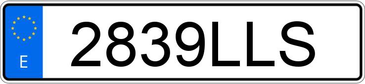 Numer rejestracyjny 2839LLS posiada AUDI A1 SPORTBACK