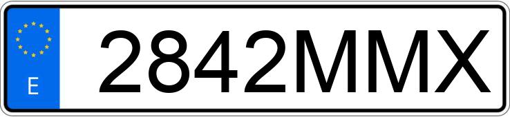 Numer rejestracyjny 2842MMX posiada RENAULT ESPACE