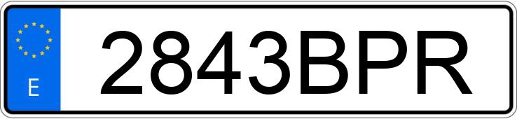 Numer rejestracyjny 2843BPR posiada BMW SERIE 5