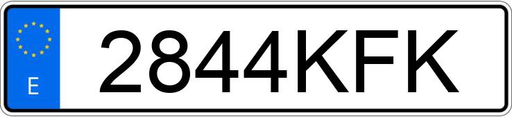 Numer rejestracyjny 2844KFK posiada KIA CEED