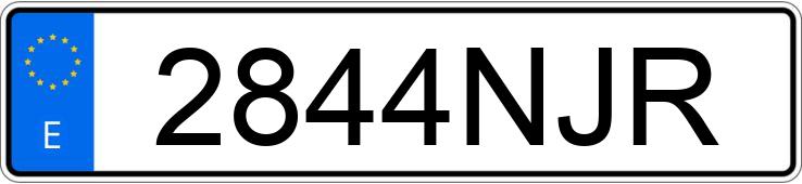 Numer rejestracyjny 2844NJR posiada TOYOTA RAV4