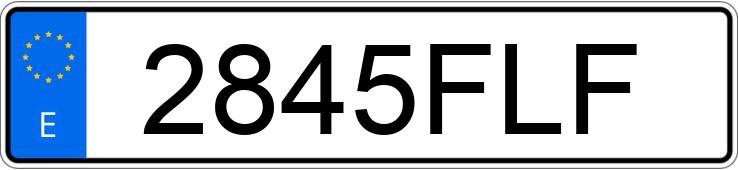 Numer rejestracyjny 2845FLF posiada FORD TRANSIT CONNECT