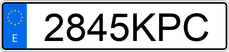 Numer rejestracyjny 2845KPC posiada RENAULT KANGOO