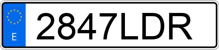 Numer rejestracyjny 2847LDR posiada FORD KUGA