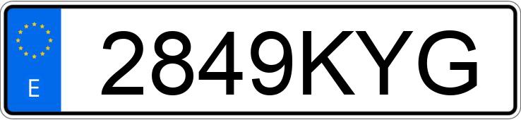 Numer rejestracyjny 2849KYG posiada AUDI A3 SPORTBACK Numer rejestracyjny 2849KYG posiada AUDI A3 SPORTBACK