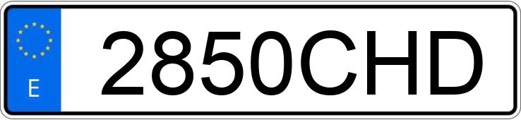 Numer rejestracyjny 2850CHD posiada SEAT IBIZA