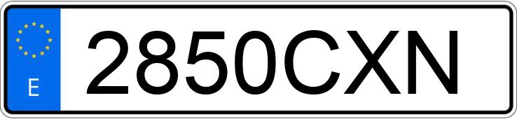 Numer rejestracyjny 2850CXN posiada CITROEN XSARA