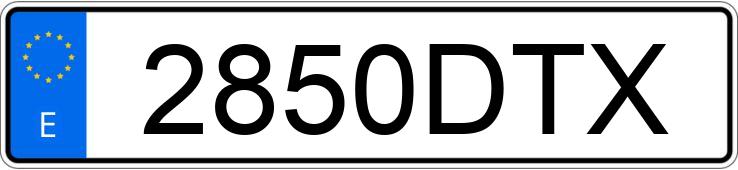 Numer rejestracyjny 2850DTX posiada PEUGEOT 206 Numer rejestracyjny 2850DTX posiada PEUGEOT 206