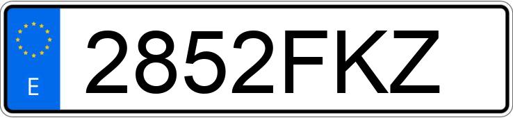 Numer rejestracyjny 2852FKZ posiada RENAULT MEGANE