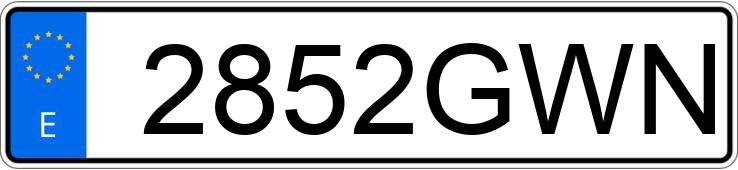 Numer rejestracyjny 2852GWN posiada LAND ROVER DISCOVERY