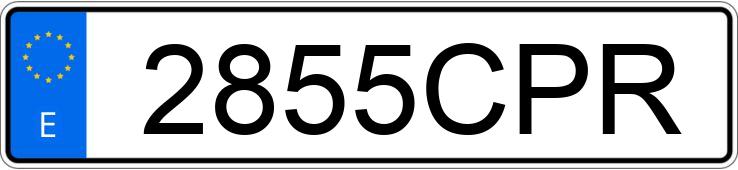 Numer rejestracyjny 2855CPR posiada VOLKSWAGEN GOLF