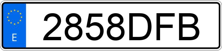 Numer rejestracyjny 2858DFB posiada NISSAN MICRA